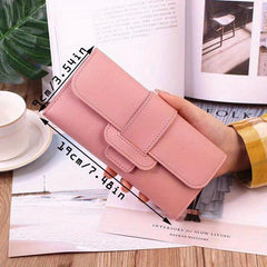 Multifunctional 3-fold Wallet PU Leather Clutch Bag