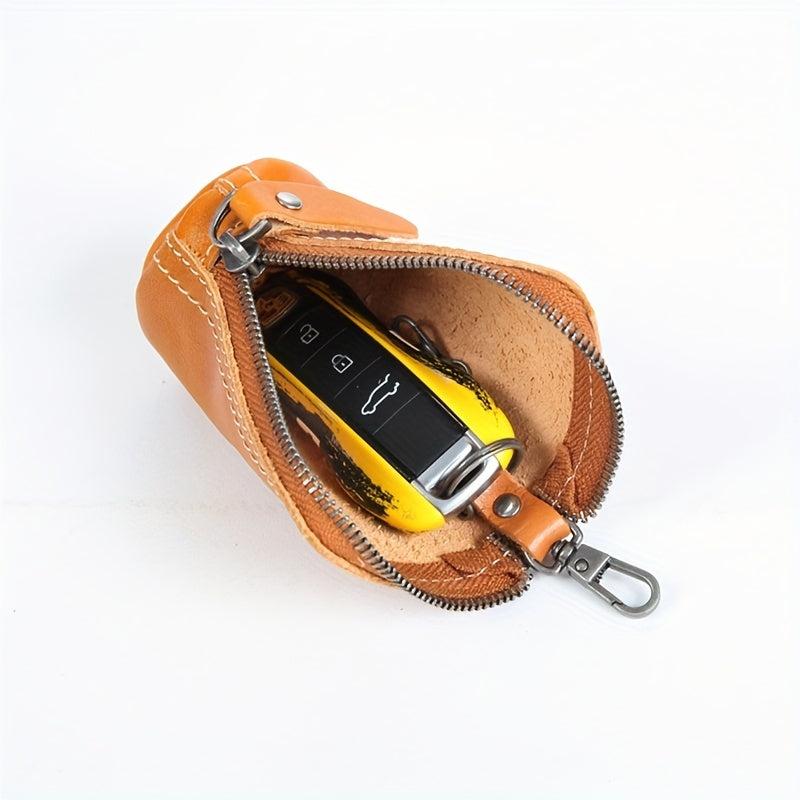 Vintage Leather Key Bag Keychain
