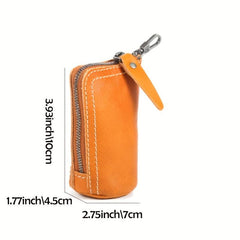 Vintage Leather Key Bag Keychain
