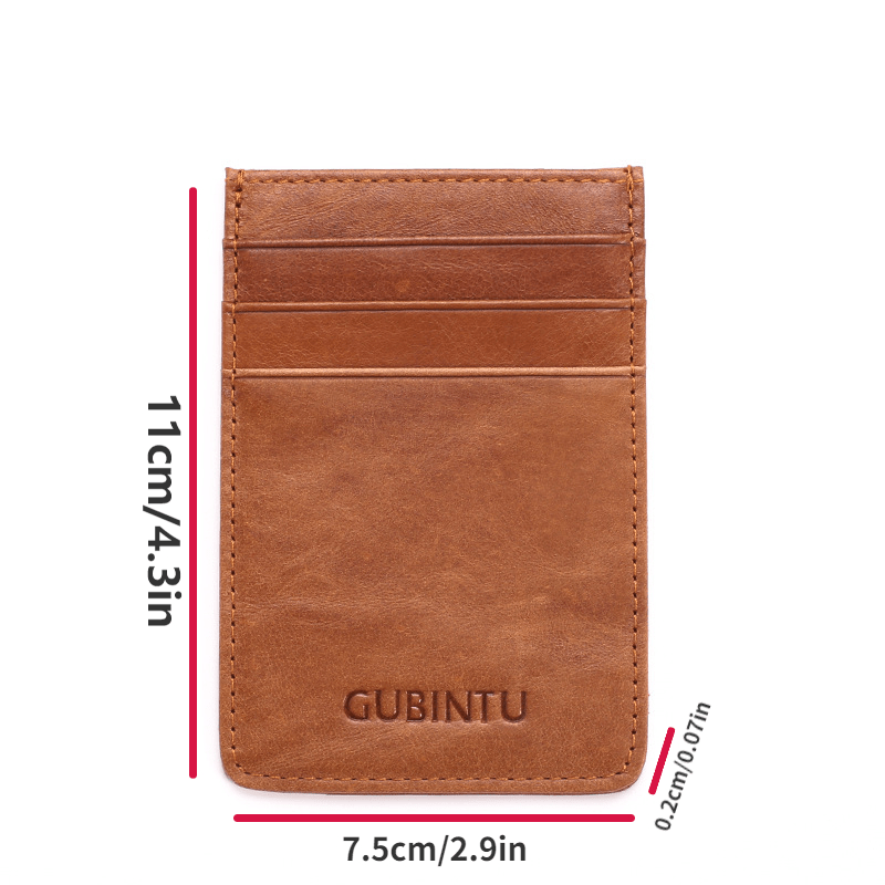 Men's Leather RFID Blocking Card Holder Slim Purse
