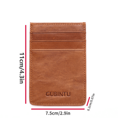 Men's Leather RFID Blocking Card Holder Slim Purse
