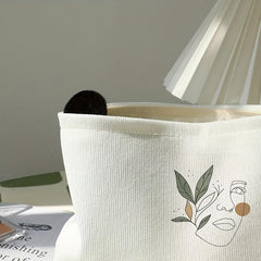 Abstract Face Line Makeup Brush Bag Portable Travel Accessories Storage Pouch