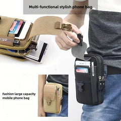 Canvas Sports Waist Pack Large Capacity Storage Bag