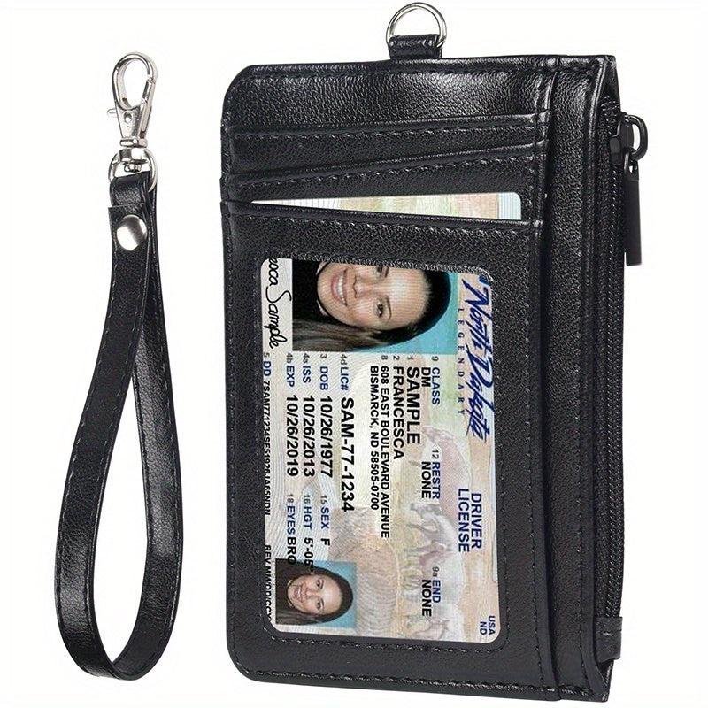 Minimalist Wallet Slim Wallet With Lanyard Credit Card Holder