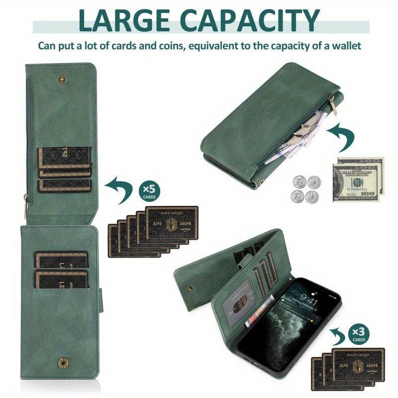 iPhone 14 Zipper Wallet Case for Business