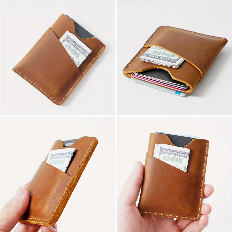 Minimalist Money Clip Wallet Men's Classic Compact Card Holder