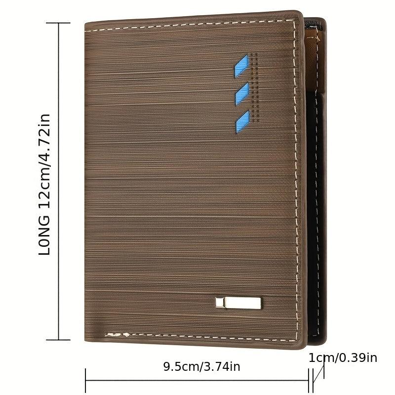 Men's PU Leather Business Wallet Card Holder