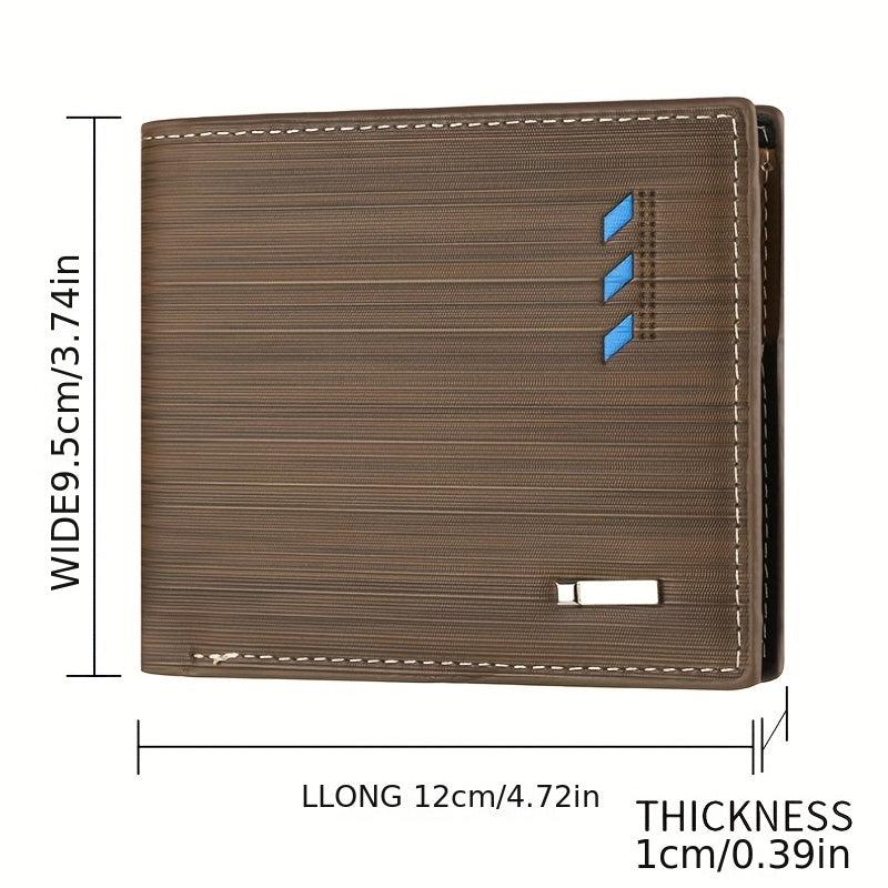 Men's PU Leather Business Wallet Card Holder
