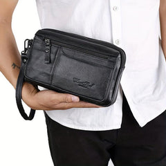 Men's Leather Clutch Key Bag