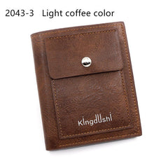 Men's Vintage Leather Wallet Casual Large Capacity Card Holder