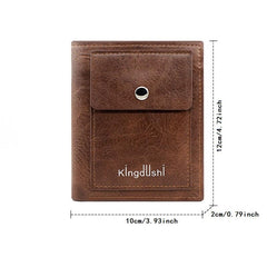 Men's Vintage Leather Wallet Casual Large Capacity Card Holder