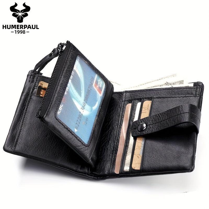 HUMERPAUL RFID Wallet Men Coin Purse Small Card Holder Male Walet For Money Bag