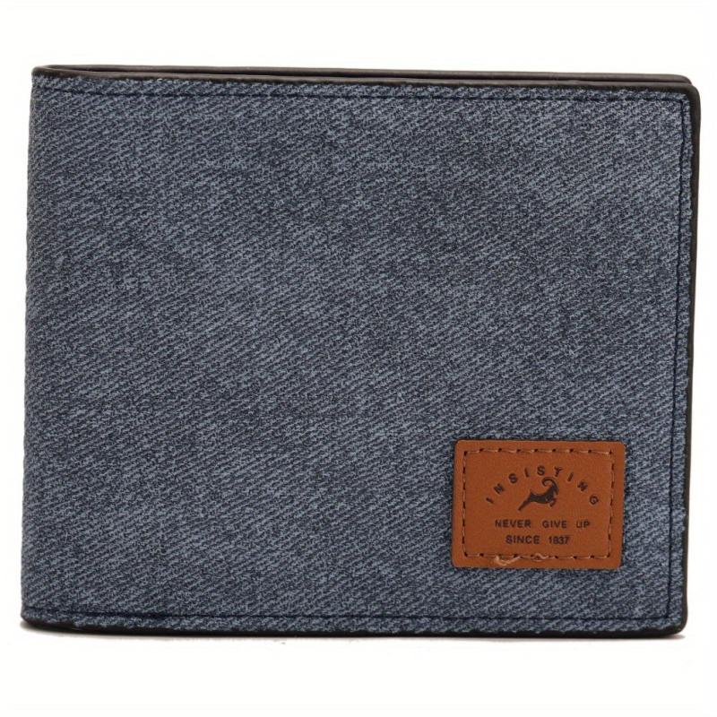 Men's Retro Canvas Card Zip Coin Purse