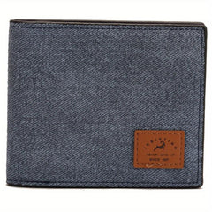 Men's Retro Canvas Card Zip Coin Purse