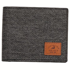 Men's Retro Canvas Card Zip Coin Purse