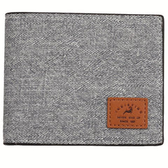 Men's Retro Canvas Card Zip Coin Purse