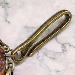 Vintage Distressed Leather Key Bag Car Key Holder