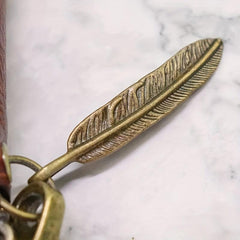 Vintage Distressed Leather Key Bag Car Key Holder