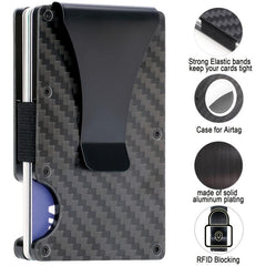 Airtag Tactical Wallet + Money Clip