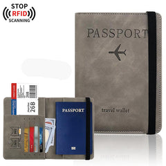 RFID Blocking Passport Wallet Cover Case Travel Essential