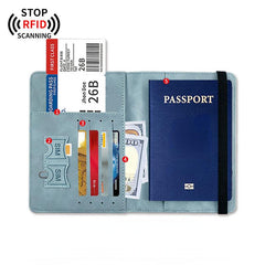 RFID Blocking Passport Wallet Cover Case Travel Essential