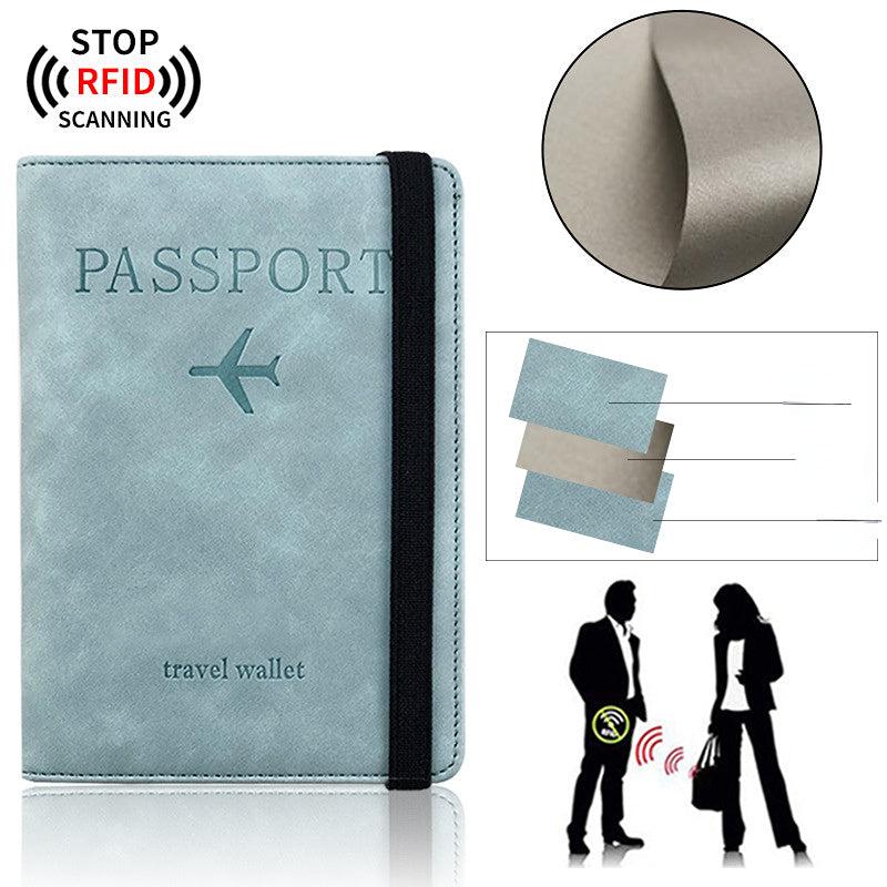 RFID Blocking Passport Wallet Cover Case Travel Essential