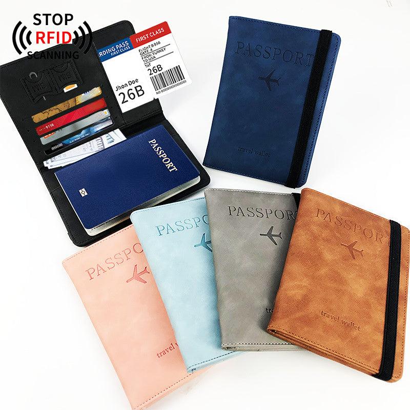 RFID Blocking Passport Wallet Cover Case Travel Essential