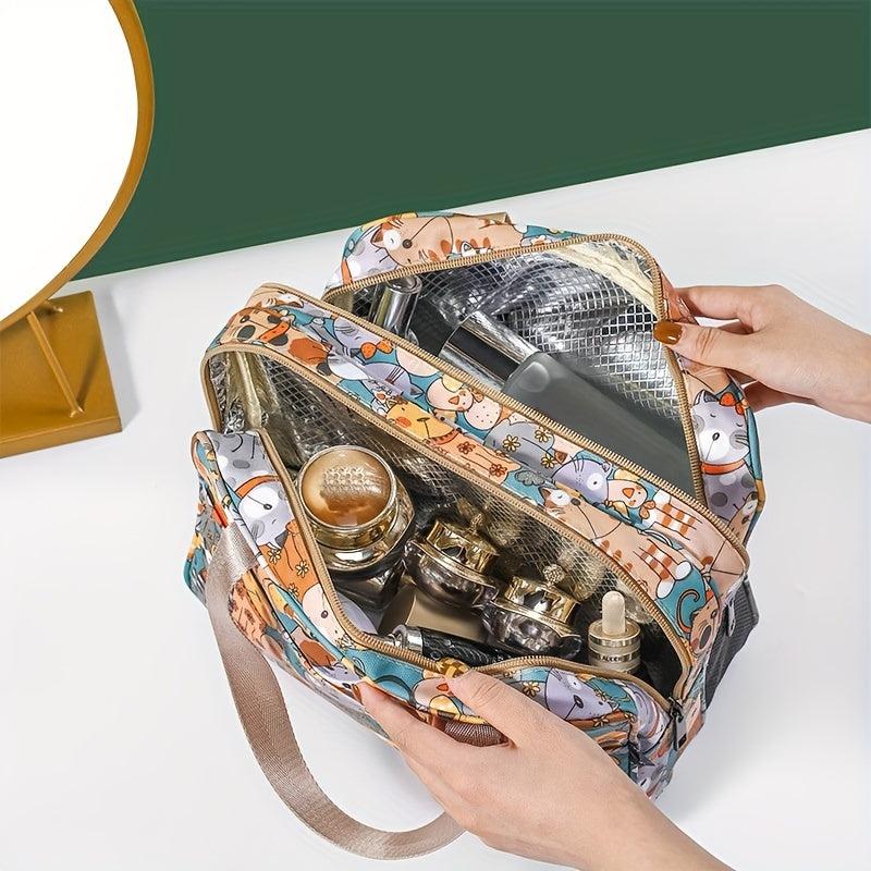 Large Capacity Waterproof Makeup Pouch Toiletry Organizer
