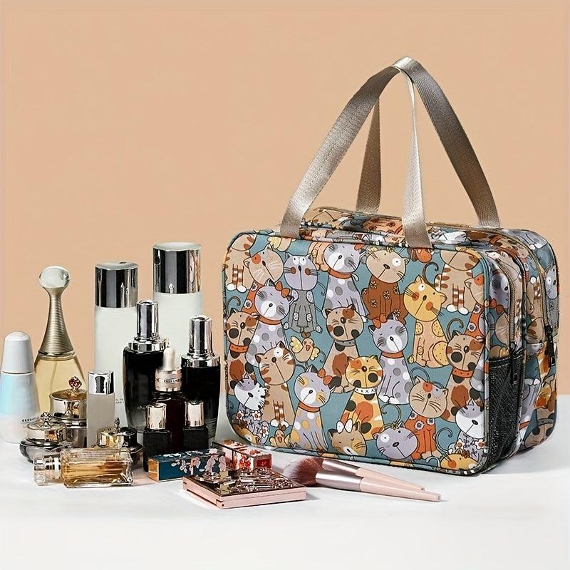 Large Capacity Waterproof Makeup Pouch Toiletry Organizer