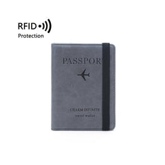 RFID Blocking Passport Holder Cover Wallet Leather Travel Organizer