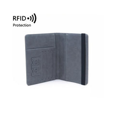 RFID Blocking Passport Holder Cover Wallet Leather Travel Organizer