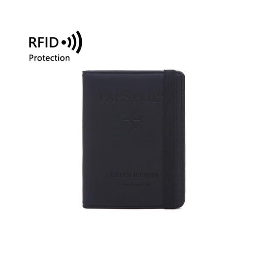 RFID Blocking Passport Holder Cover Wallet Leather Travel Organizer