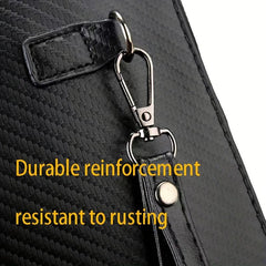Men's Soft Leather Clutch Bag Large Capacity Business Handbag