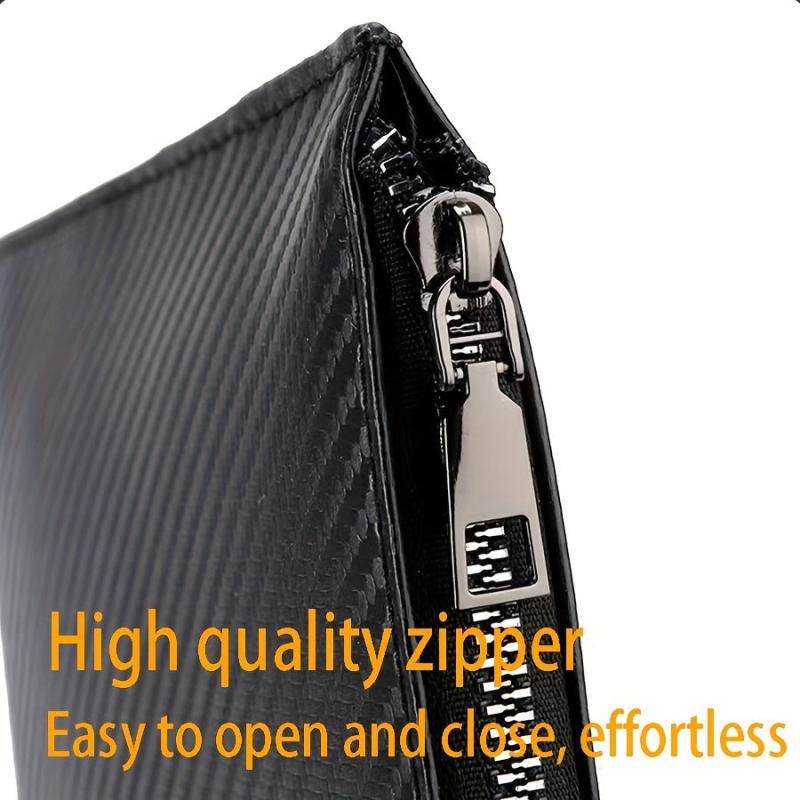 Men's Soft Leather Clutch Bag Large Capacity Business Handbag