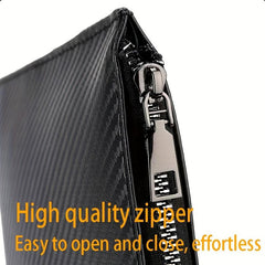 Men's Soft Leather Clutch Bag Large Capacity Business Handbag