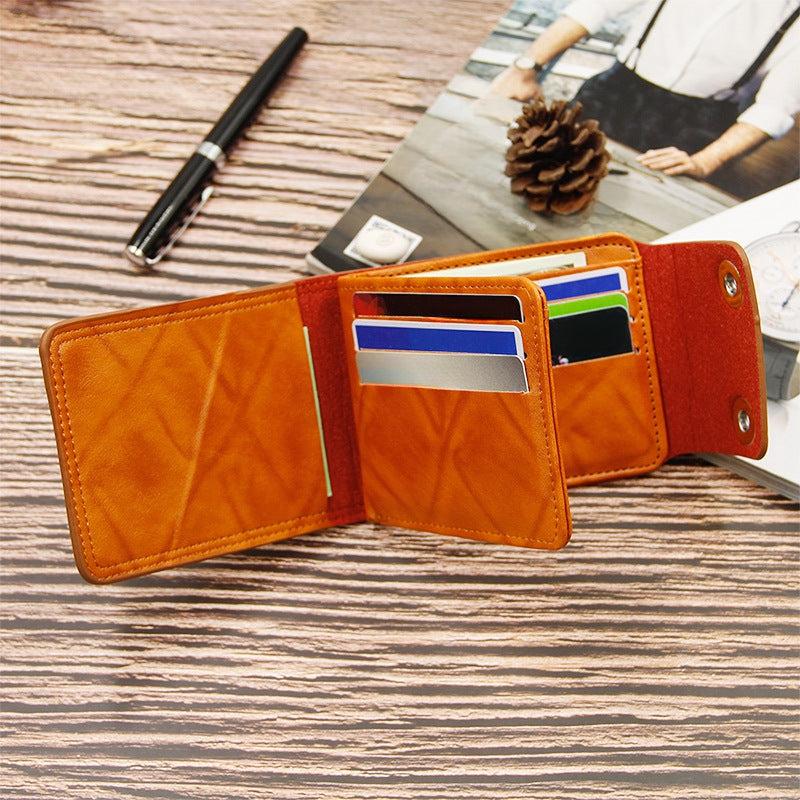 Men's Double Buckle Dollar Wallet Clutch Bag