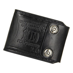 Men's Double Buckle Dollar Wallet Clutch Bag