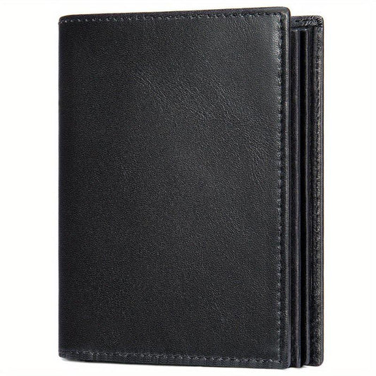 Men's Leather Wallet Large Capacity Credit Card Holder Vintage Thickened