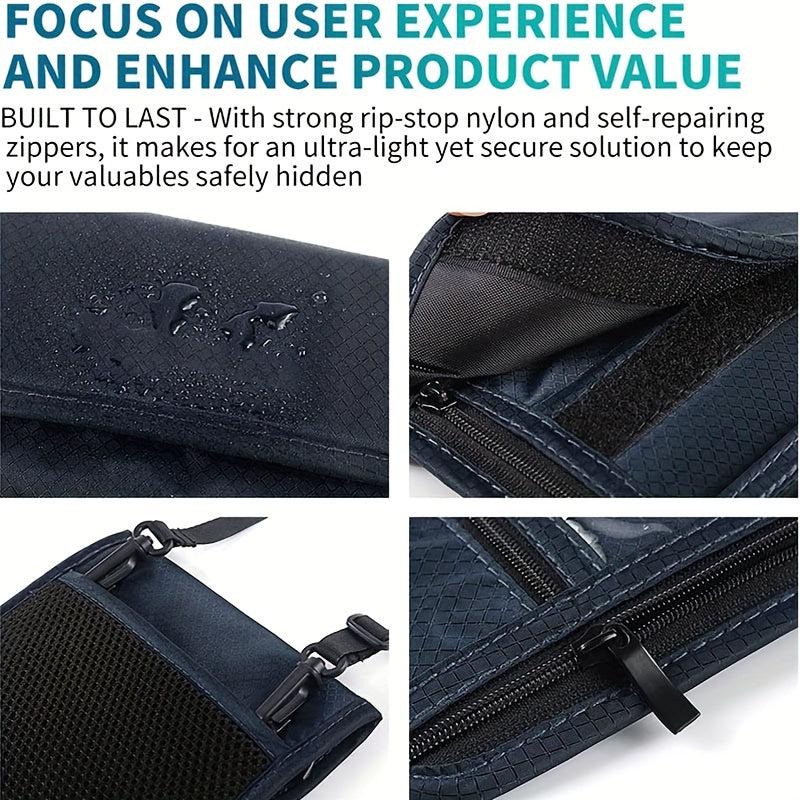 Men's RFID Neck Wallet Coin Purse