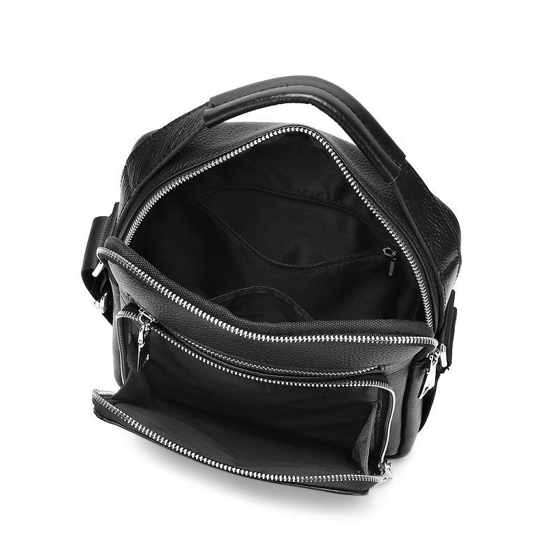 SCHLATUM Business Leather Shoulder Bag Crossbody