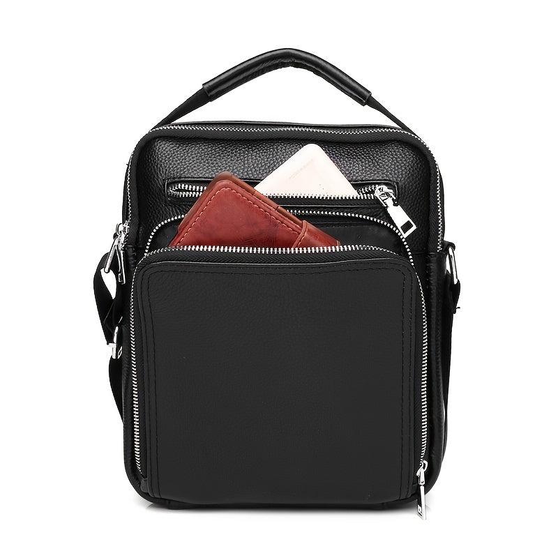SCHLATUM Business Leather Shoulder Bag Crossbody