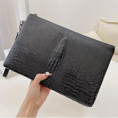 Crocodile Pattern Handbag Soft PU Leather Wallet Briefcase