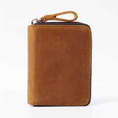 RFID Blocking Men's Vintage Leather Wallet Card Holder