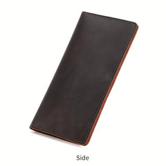 Men's Leather Long Wallet Card Holder Cash Purse Clutch Bag