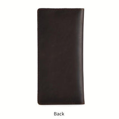 Men's Leather Long Wallet Card Holder Cash Purse Clutch Bag