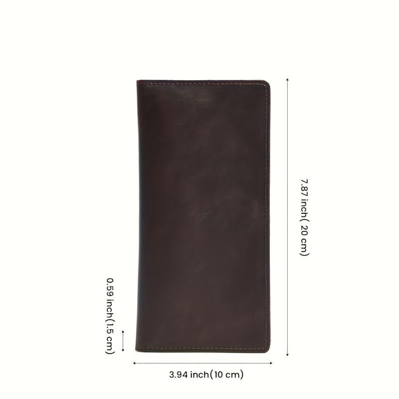 Men's Leather Long Wallet Card Holder Cash Purse Clutch Bag