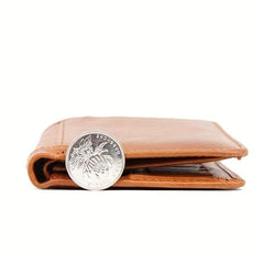 Men's Vintage Leather Wallet with Card Slots Large Capacity