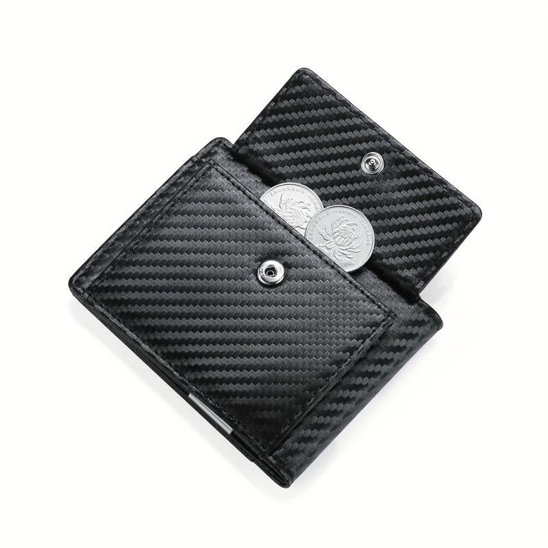 Men's RFID Carbon Fiber Money Clip Wallet