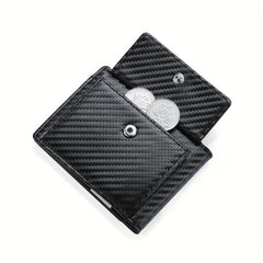Men's RFID Carbon Fiber Money Clip Wallet