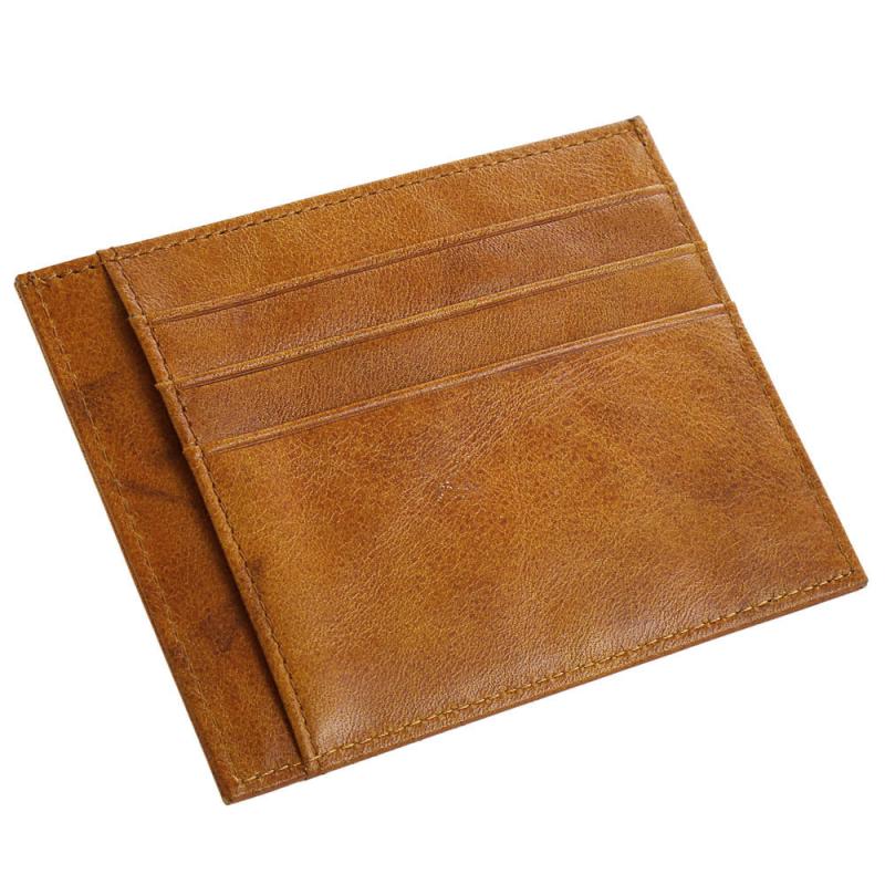 Slim Men Card Holder Leather Men Credit Card Case Wallet
